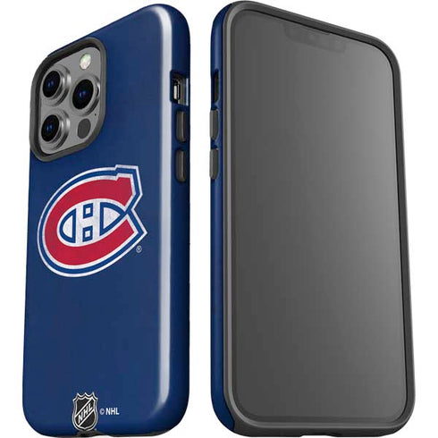 NHL Montreal Canadiens Distressed iPhone 15 Pro Impact Case